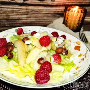 Ensalada de Pera y Avellanas, una riquísima ensalada de Invierno
