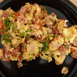 El Revuelto más cremoso que probarás, Setas de Cardo con Huevos Camperos