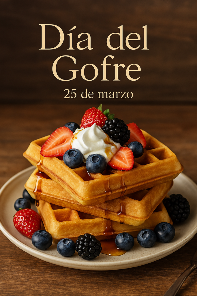 ¡Celebra el Día del Gofre (o Waffle), 25 de Marzo! Todo lo que debes saber sobre esta Deliciosa Fecha