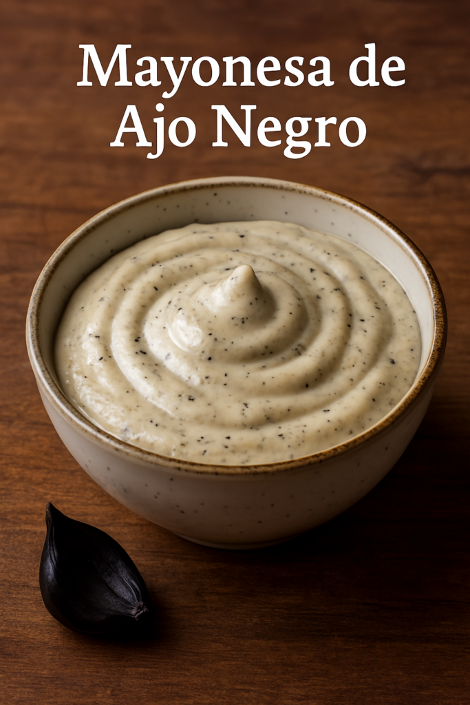 Mayonesa de Ajo Negro: La Salsa que Transforma Cualquier Plato