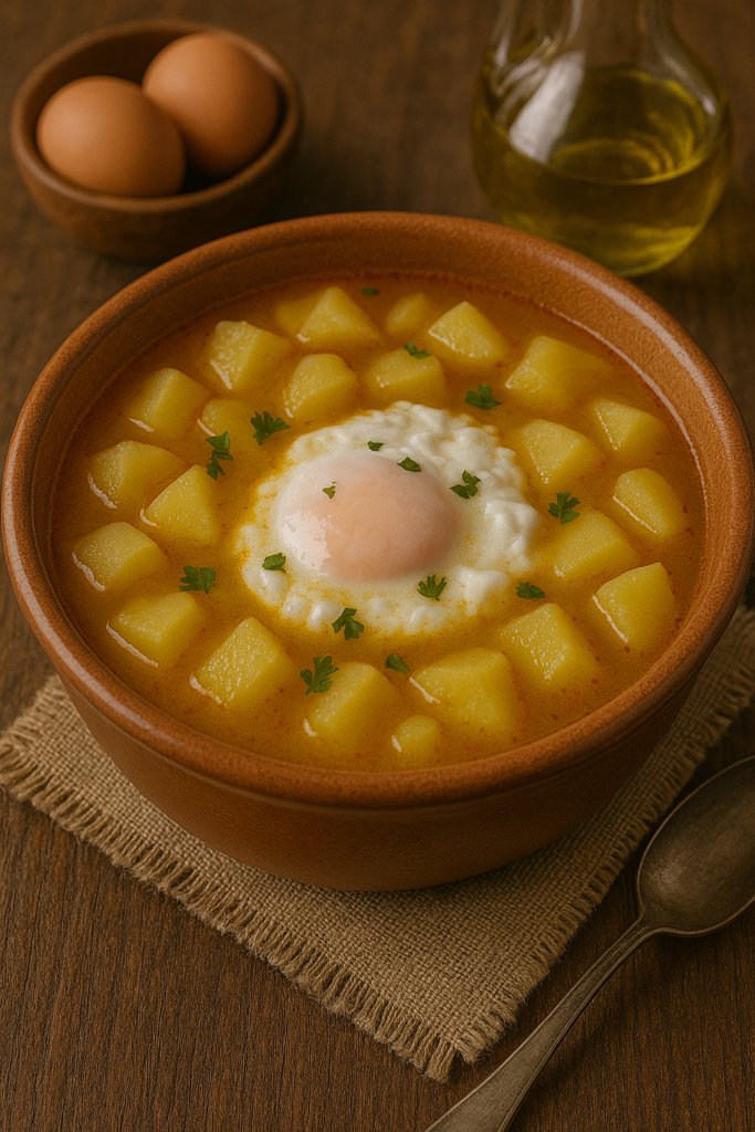 Caldo de Patatas con Huevo Escalfado: Un Plato Reconfortante para la Semana Santa