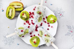 Helados de Kiwi y Chía