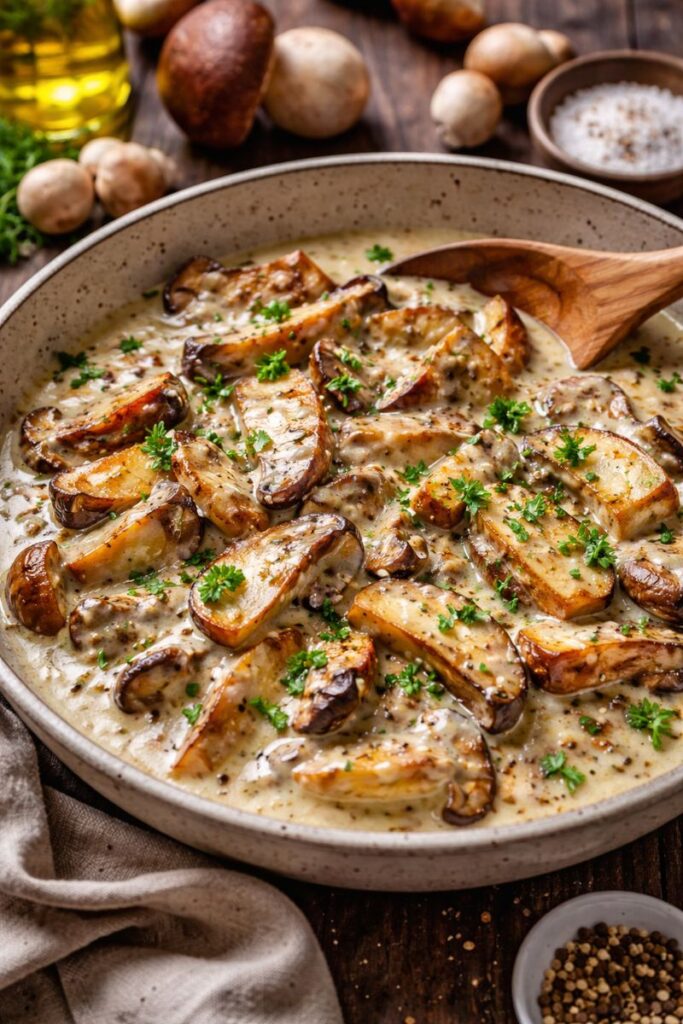 Fricasé de boletus, una receta clásica con todo el sabor de las setas