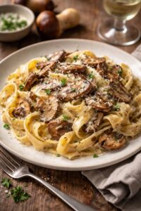 Pasta con boletus y crema, una receta reconfortante que nunca falla